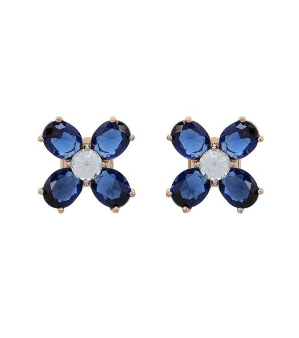 Tory Burch Blue Clover Stud Earrings for Women Online India at 
