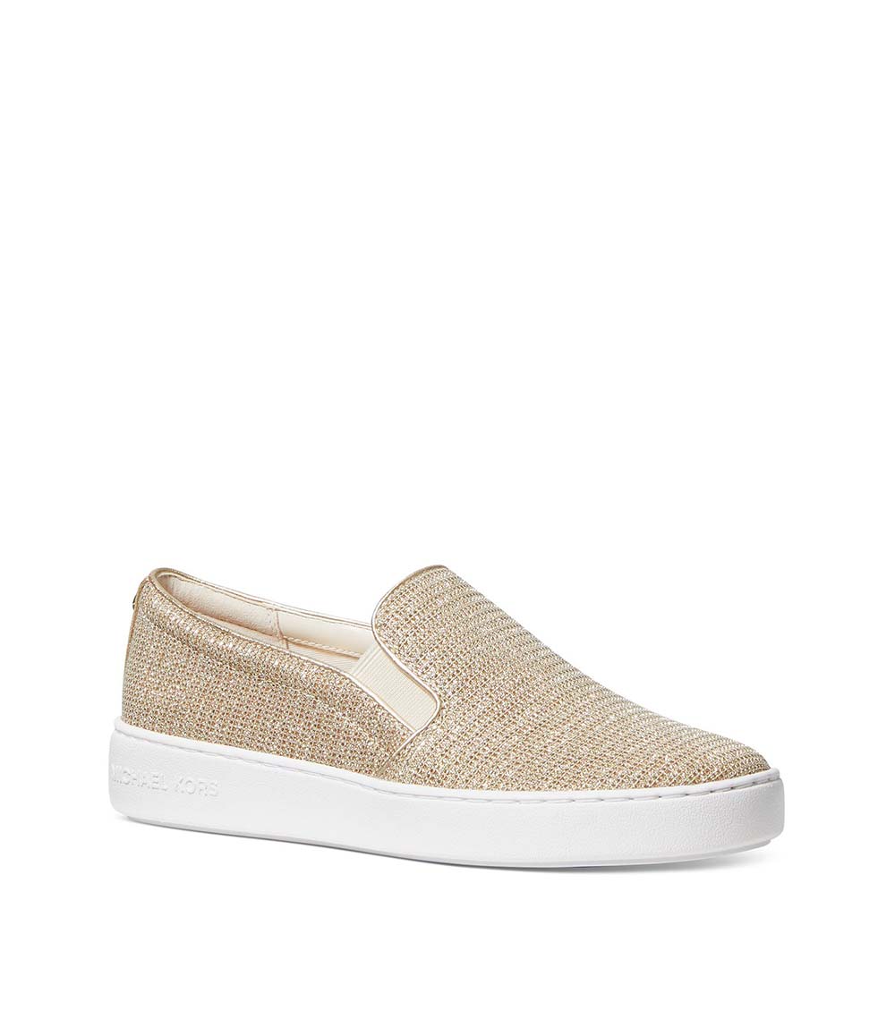 Michael Kors Pale Gold Keaton Slip-On Signature Sneakers for Women Online  India at 