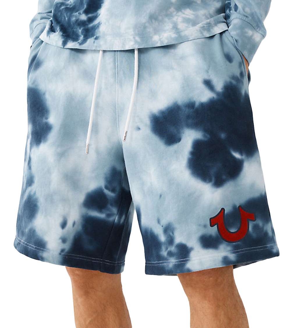 true religion tie dye shorts