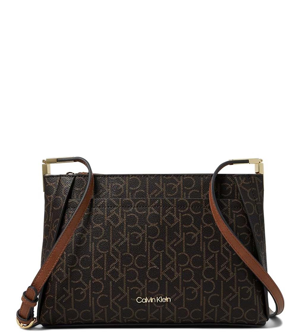 Calvin Klein Dark Brown Charlie Large Crossbody Bag for Women Online India at Darveys