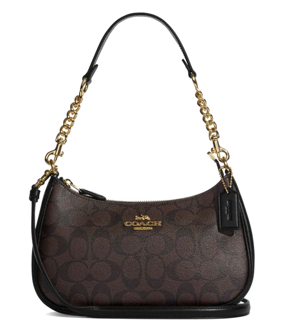 COACH mini shoulder bag | Bags, Mini shoulder bag, Brown coach purse
