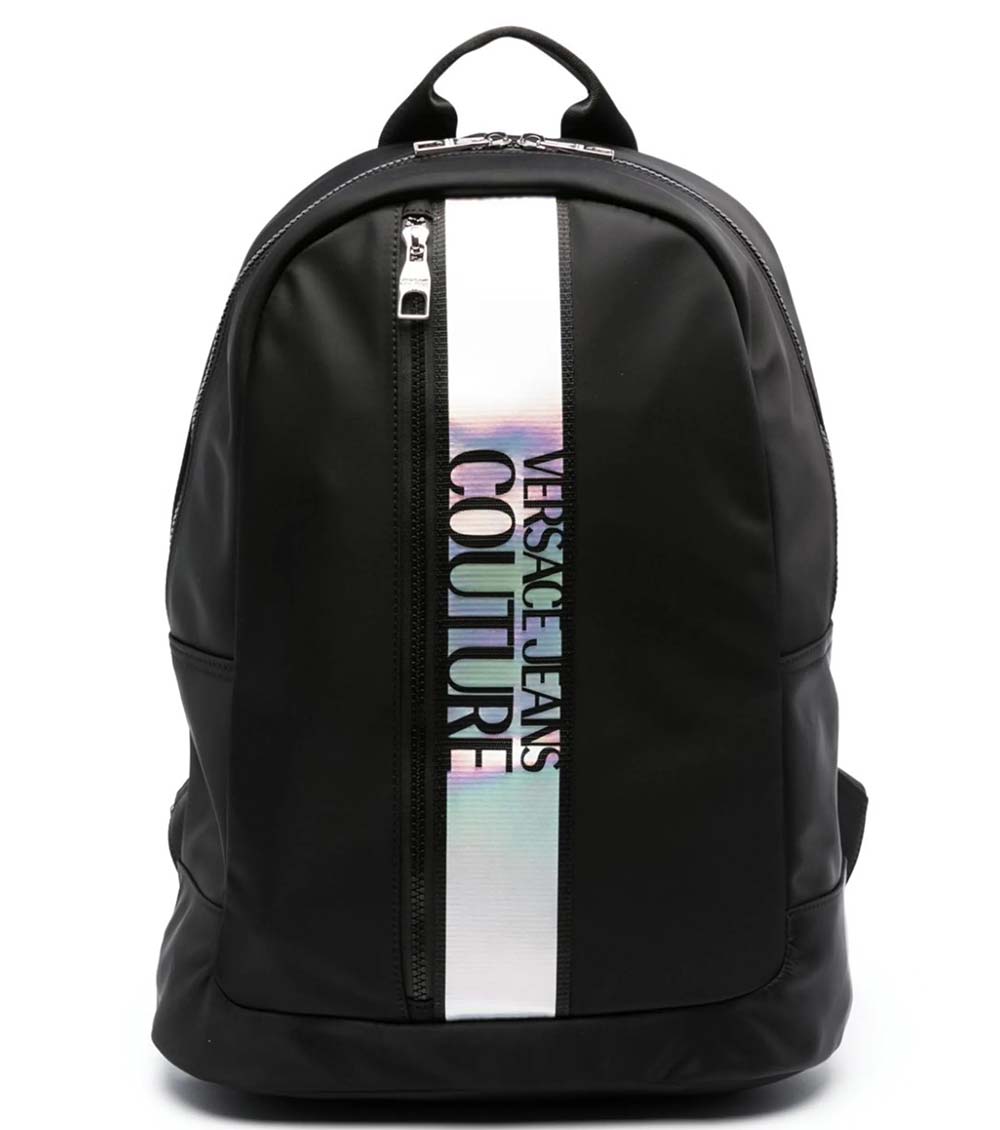 Versace Jeans Couture Black Logo Large Backpack for Men Online