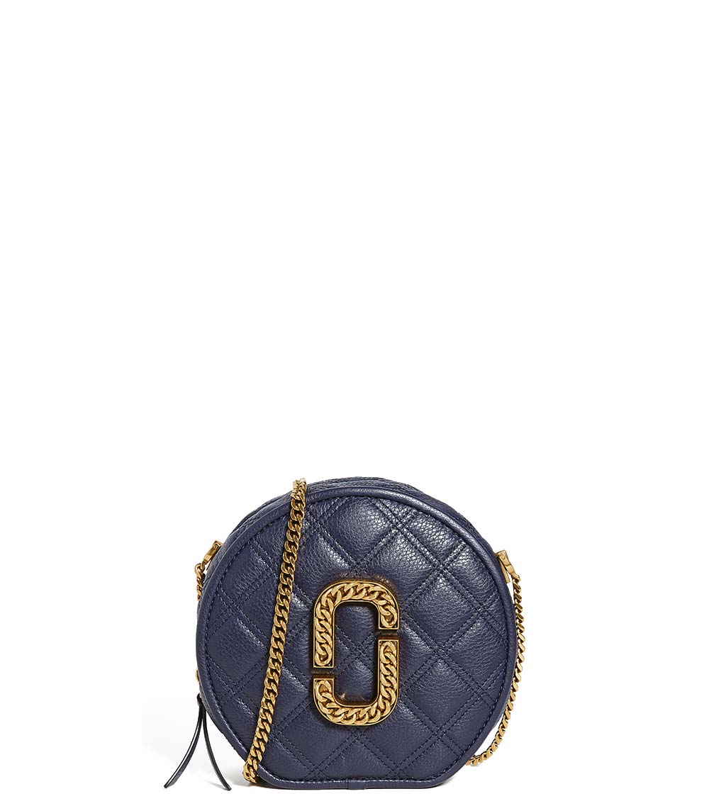 Marc Jacobs Navy Blue Status Round Mini Crossbody Bag for Women