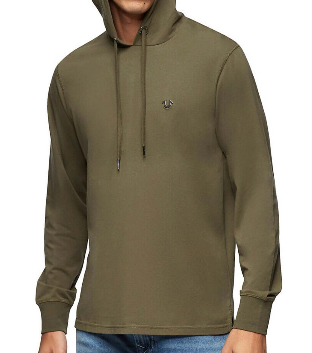 Olive green true sales religion hoodie