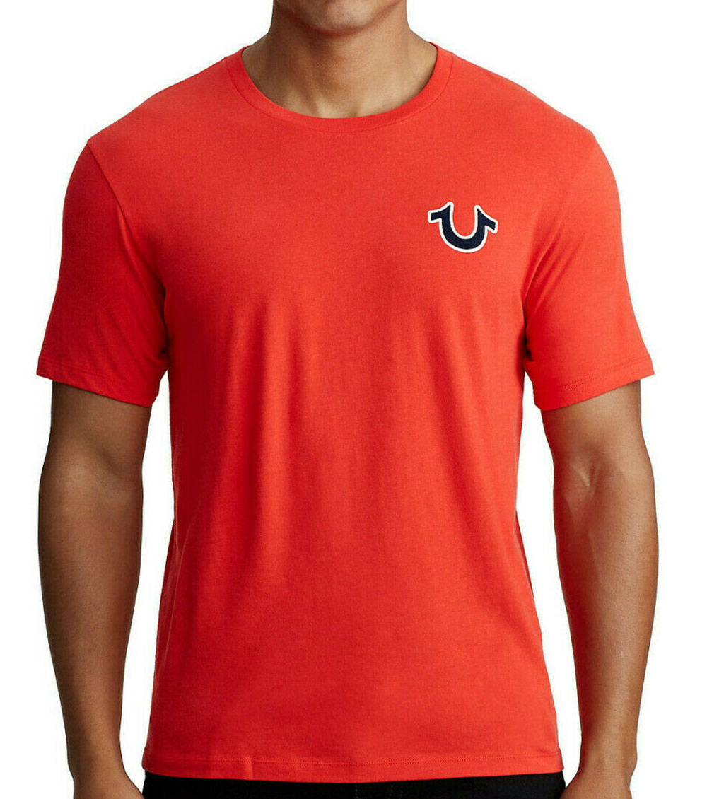 orange true religion t shirt