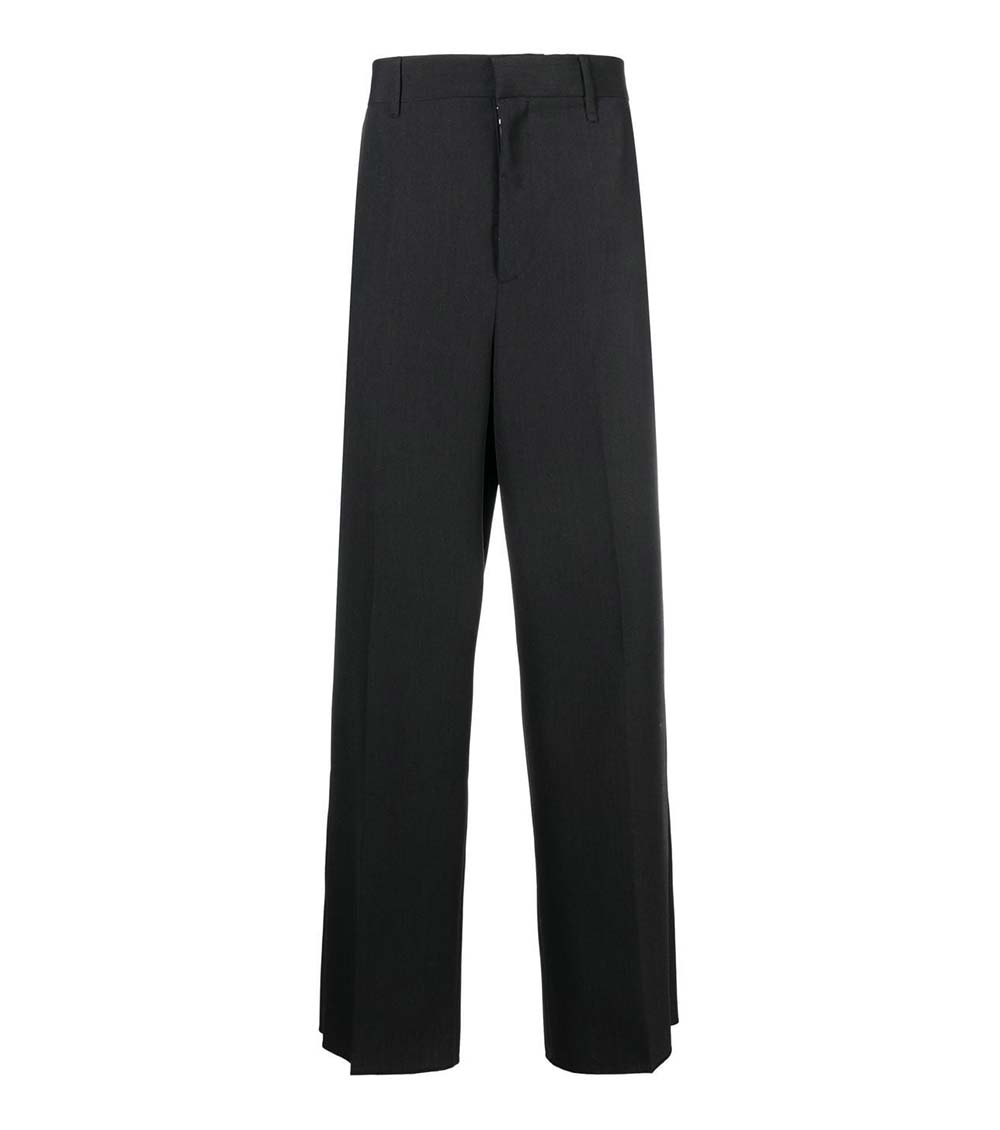 Buy Pocketful Of Cherrie Black Italian Suiting Fabric Straight Fit Trouser  Online  Aza Fashions