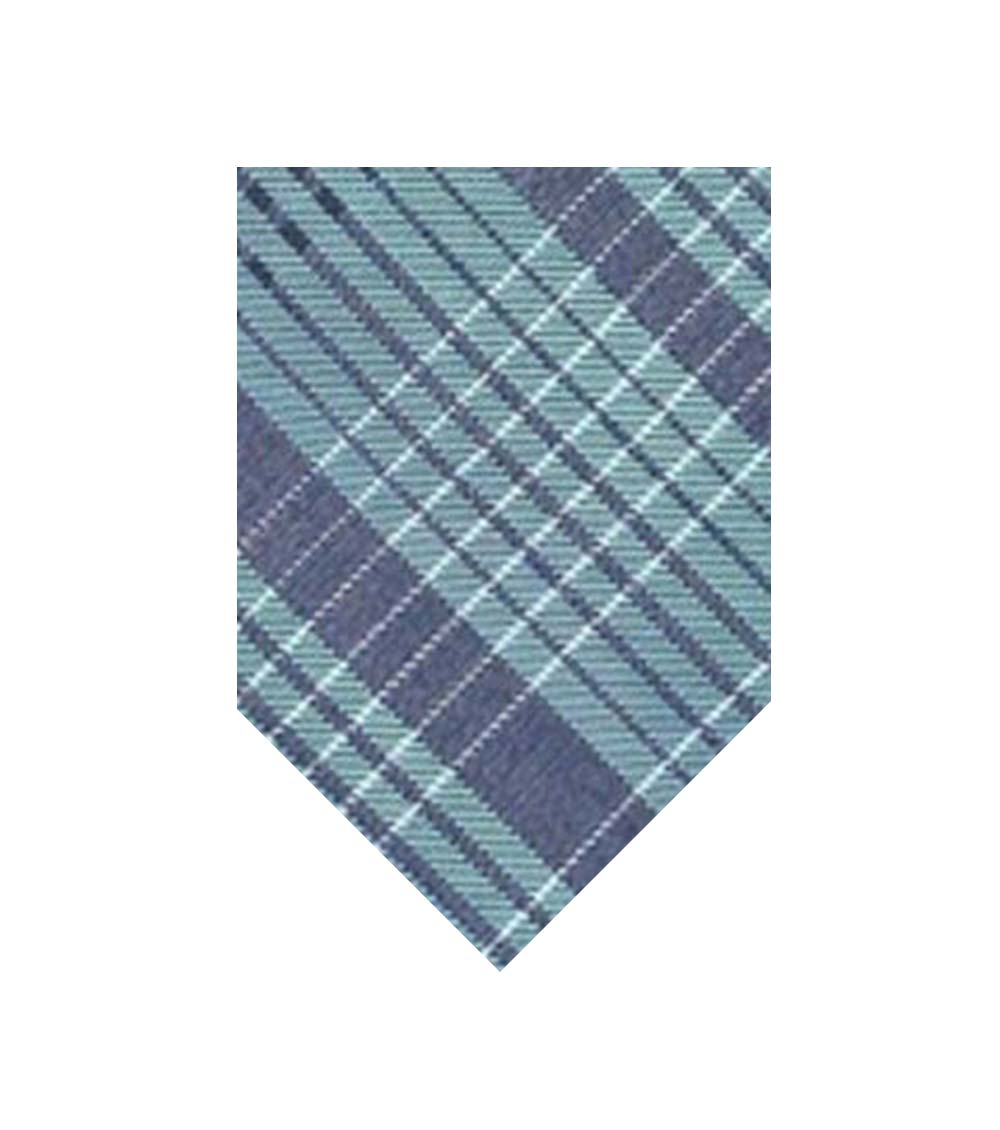 Calvin Klein Mint Green Blue Plaid Classic Tie for Men Online India at Darveys