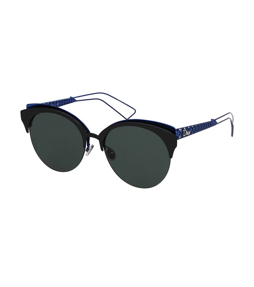 Dior Round-frame Sunglasses in Black | Lyst