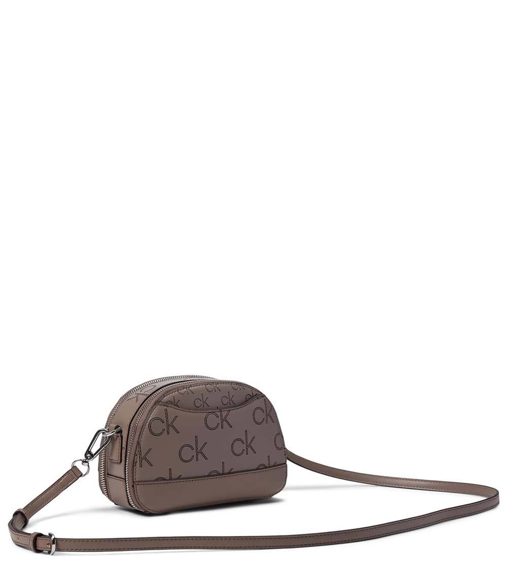 Calvin Klein Taupe Ashley Small Crossbody Bag for Women Online