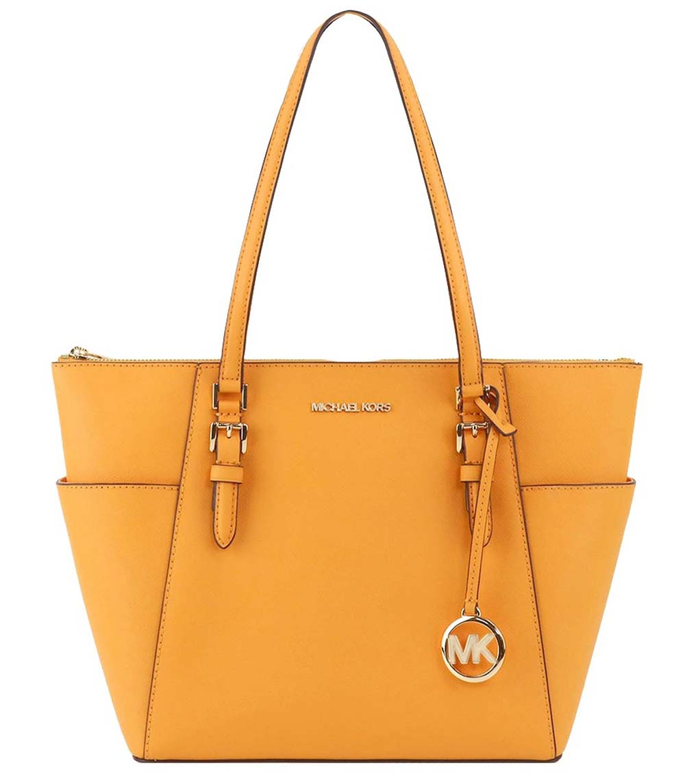 Michael Kors Yellow Charlotte Large Tote for Women Online India at  Darveys.com