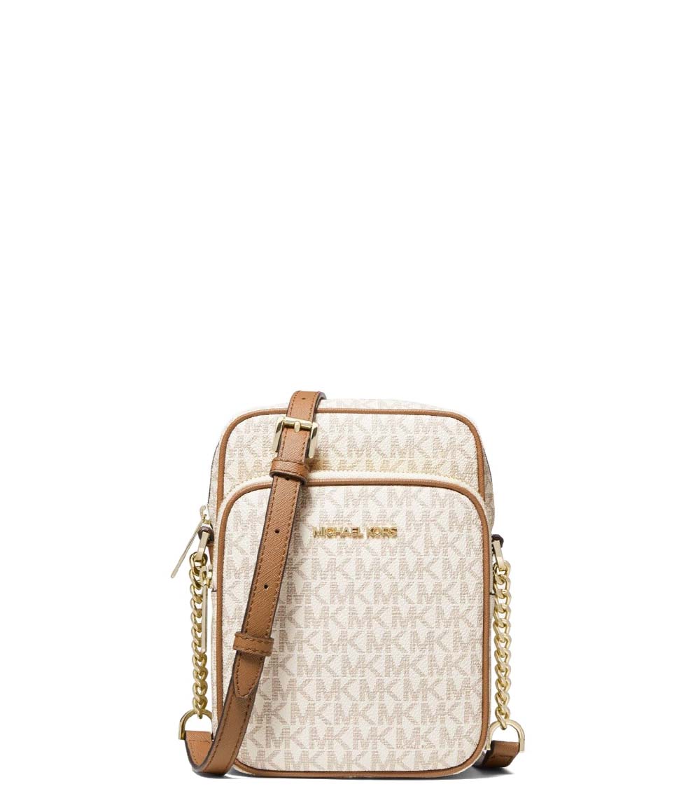 Buy Michael Kors Greenwich Extra-Small Logo Sling Crossbody Bag | Cream  Color Women | AJIO LUXE