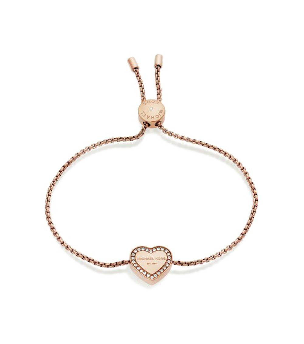 Michael Kors Rose Gold Heart Charm Bracelet for Women Online India at  