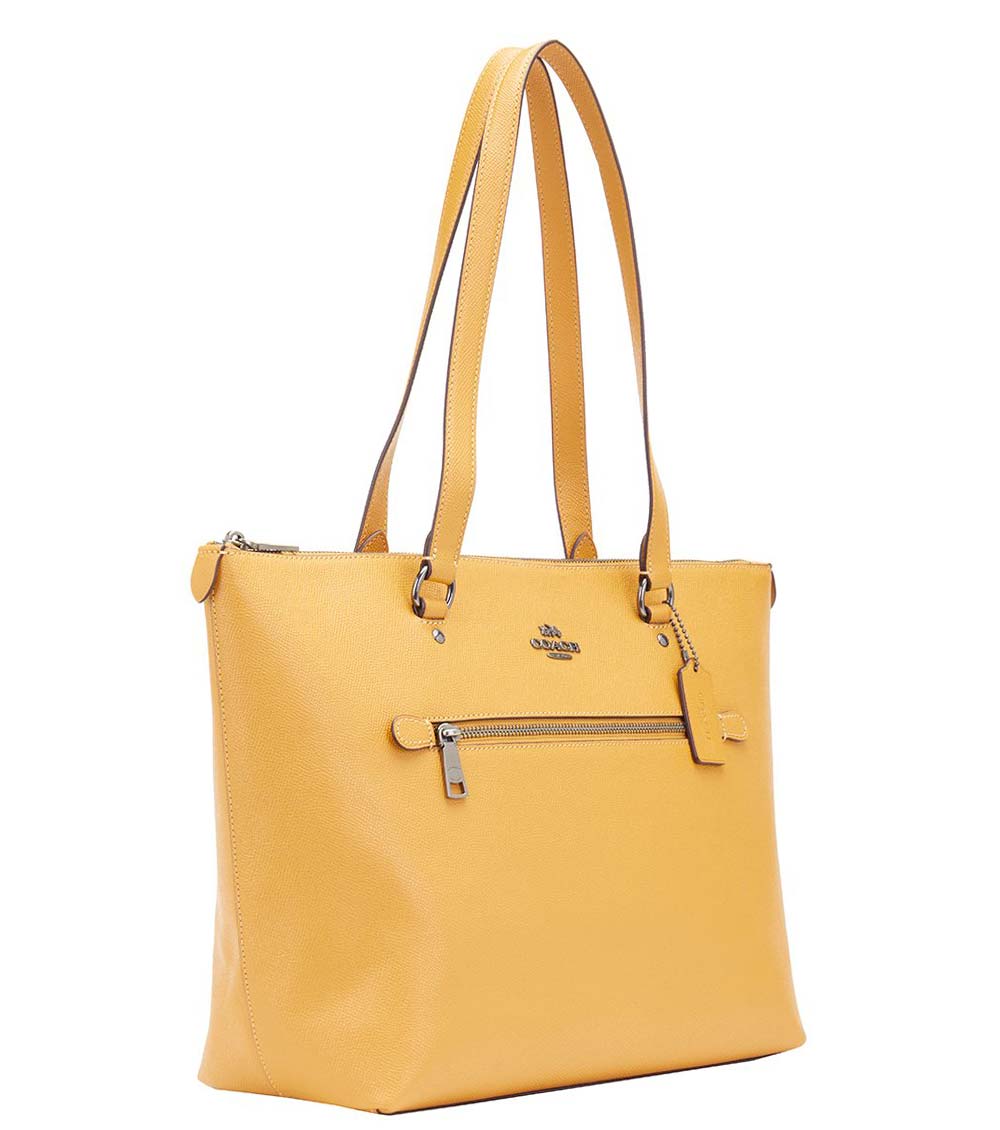 Coach yellow deals tote bag