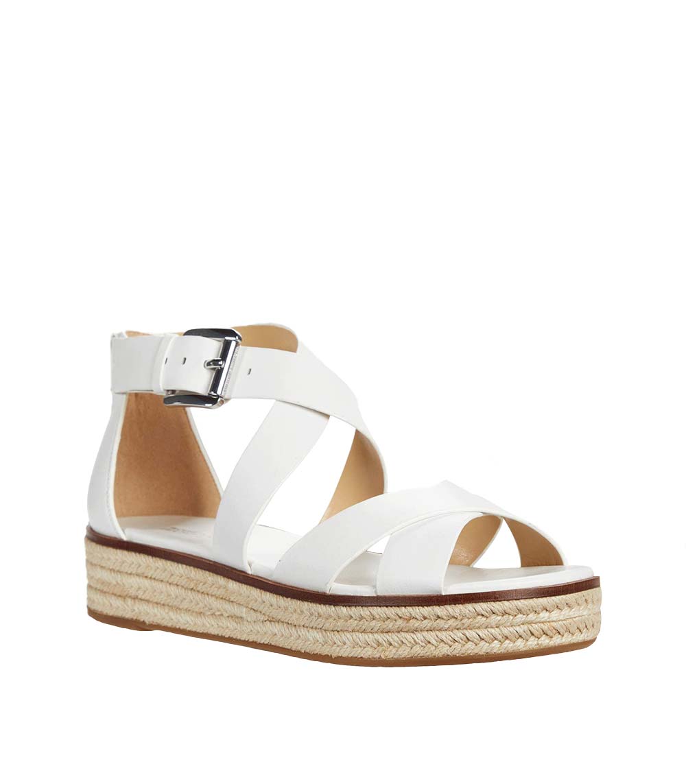 michael kors darby sandal white