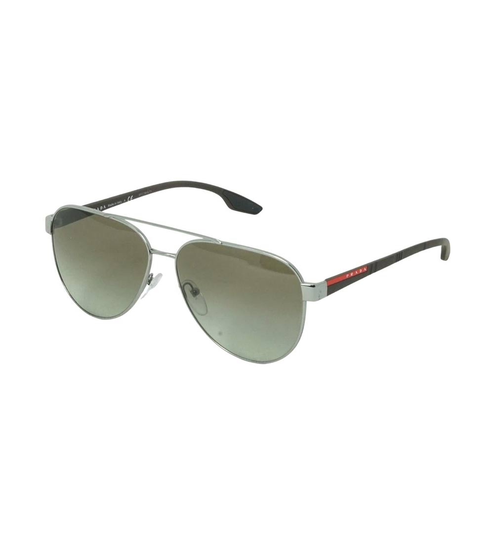 Prada - Prada Eyewear - Aviator Sunglasses - Opaque Black Slate Gray - Prada  Collection - Avvenice