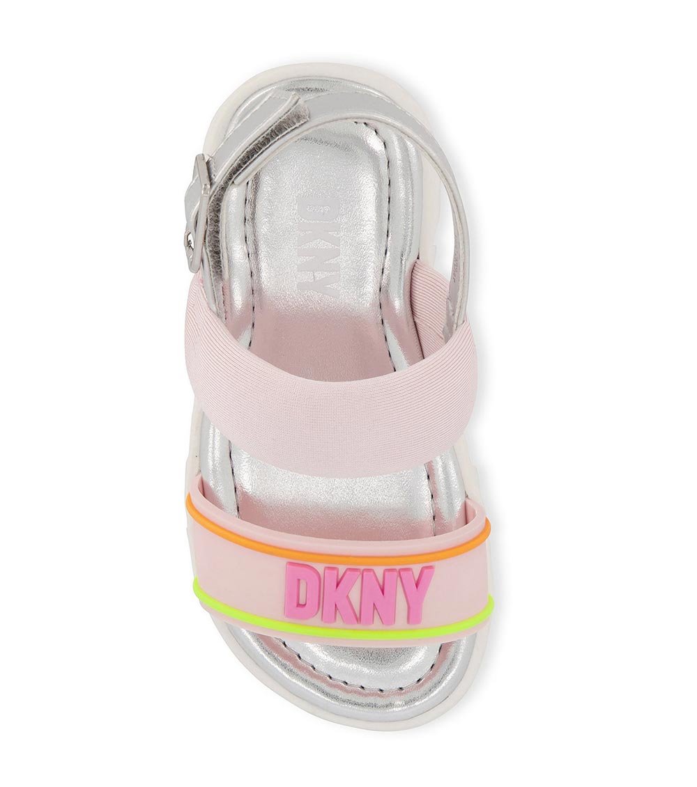 Dkny best sale white sandals