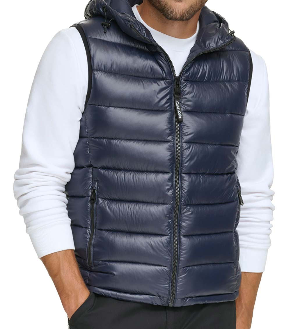 Calvin klein navy sale vest