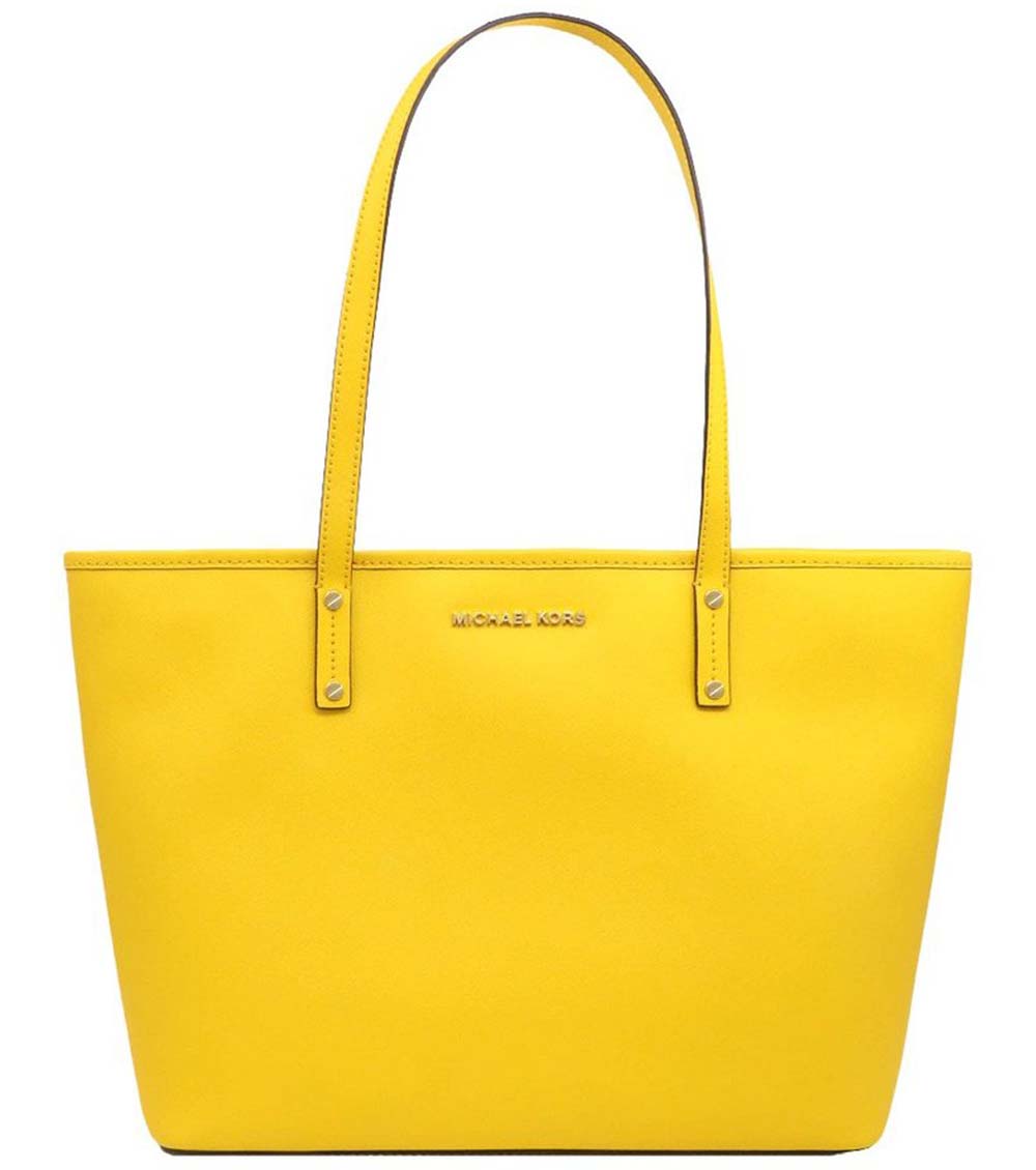 Michael Kors Mustard Yellow selling Jet Set Tote Bag