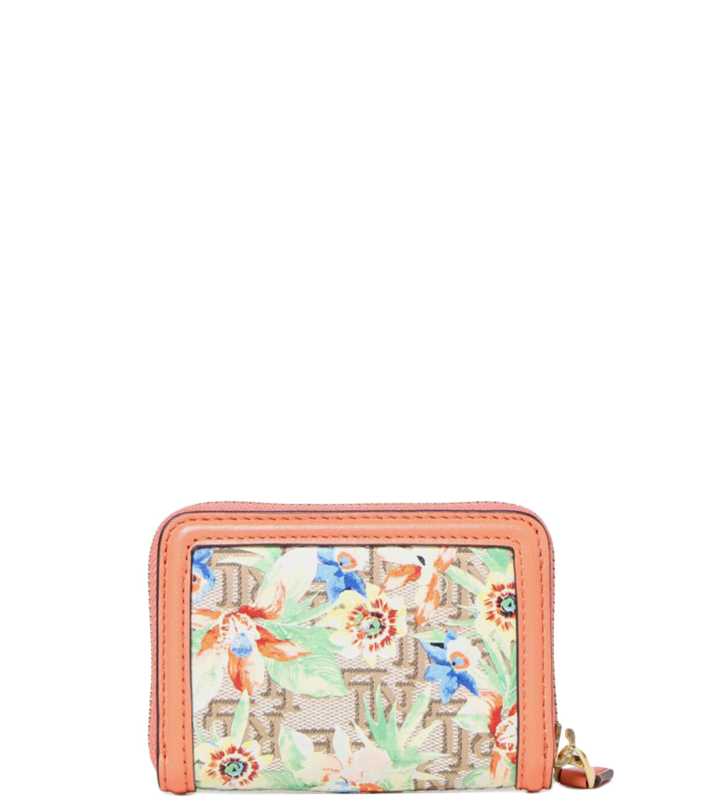 Lauren Ralph Lauren Print Leather Zip Wallet