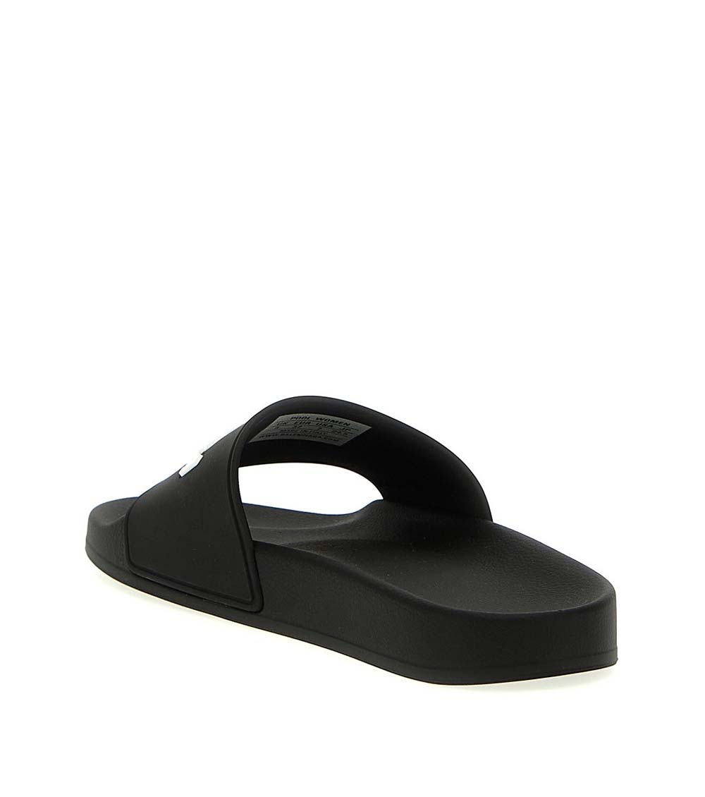 Black balenciaga online slides