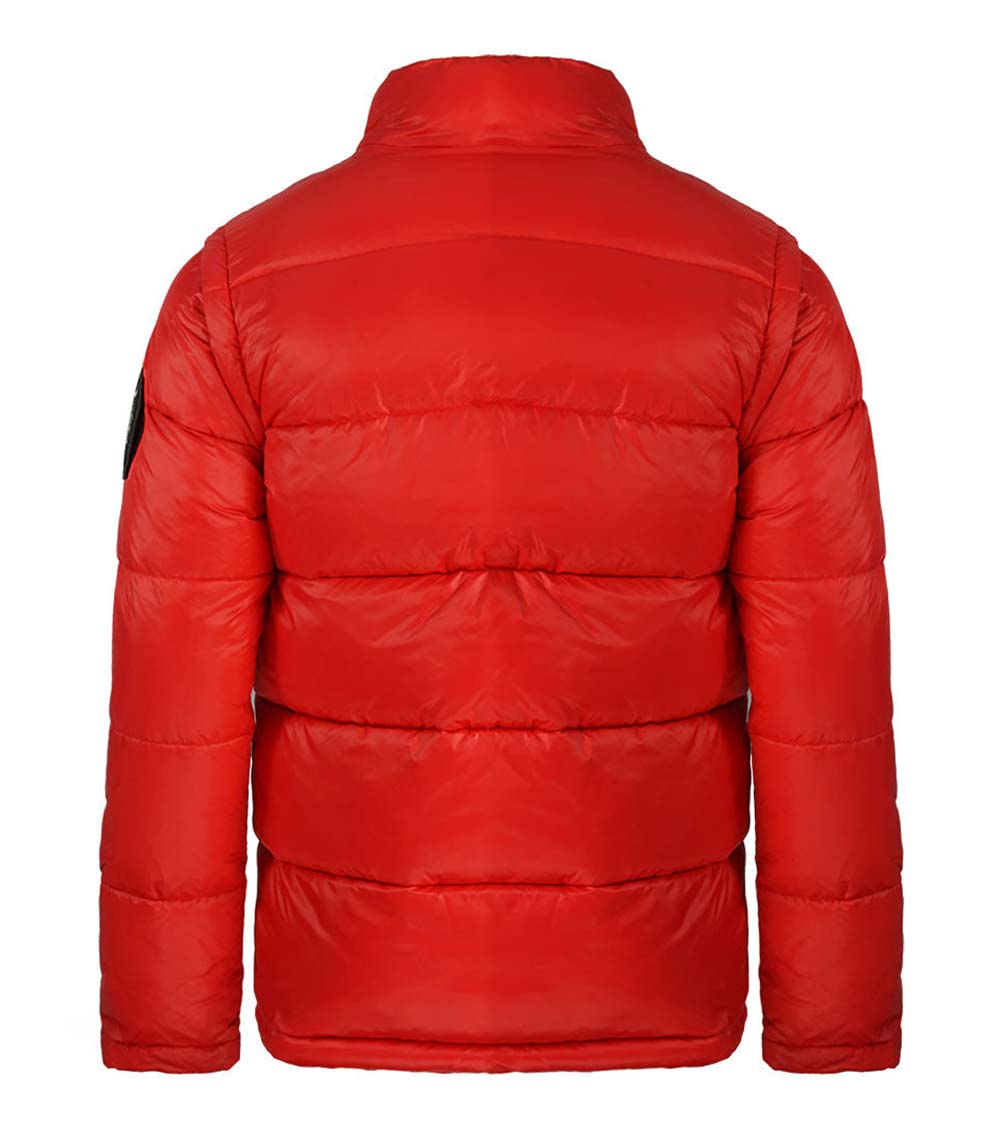 Philipp plein red leather jacket shop