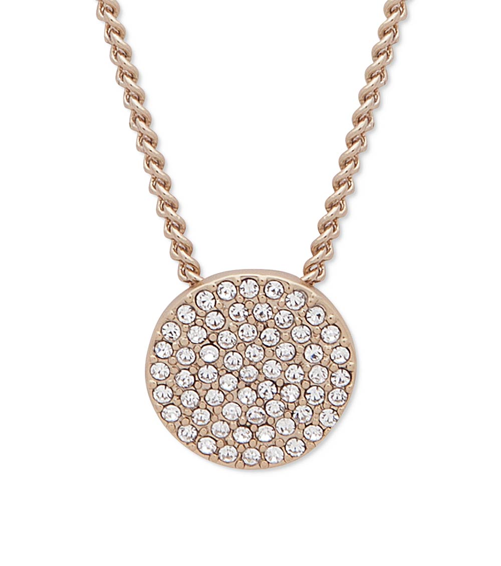 Pandora Rose Gold Pave Signature Reversible Necklace - Jewelry