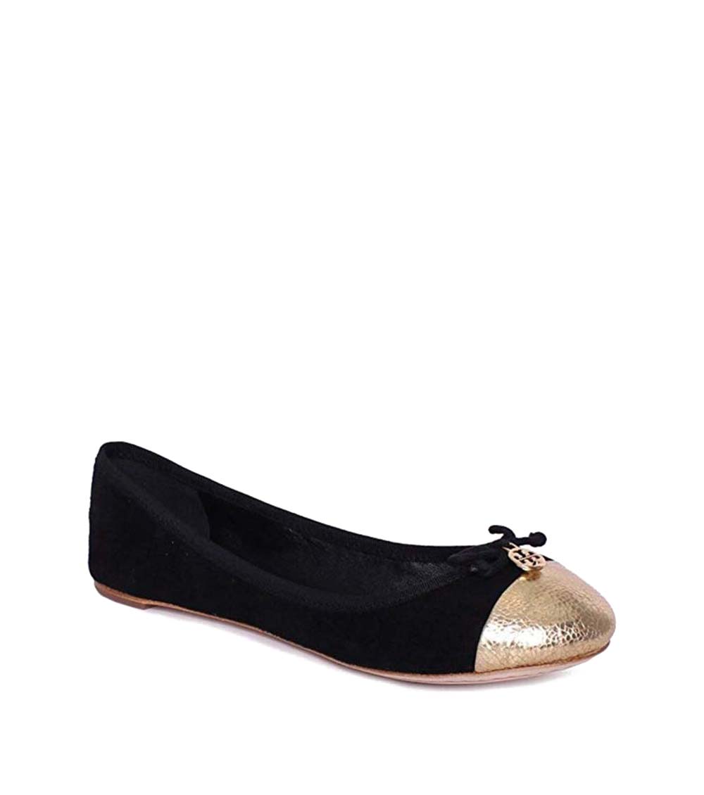 Tory Burch Black Chelsea Gold Ballet Flats for Women Online India at  