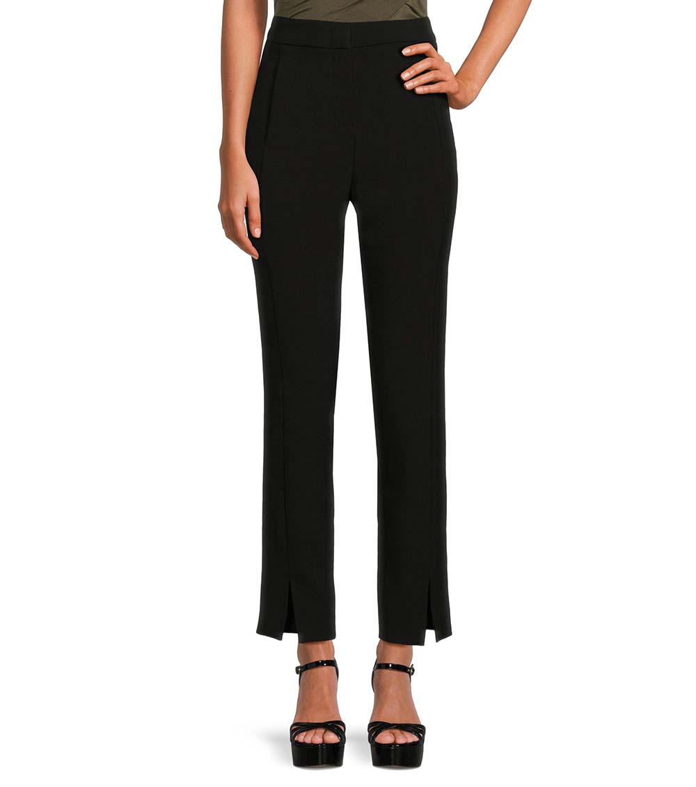 BCBGMaxazria Black Split Slim Fit Pants for Women Online India at