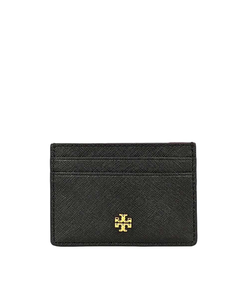Tory Burch Black Emerson Slim Card Holder for Women Online India at Darveys