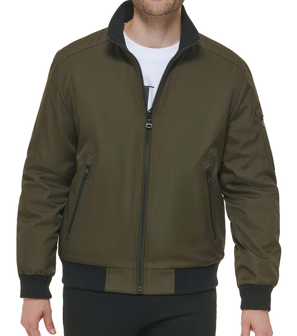 Calvin klein best sale ripstop zip jacket