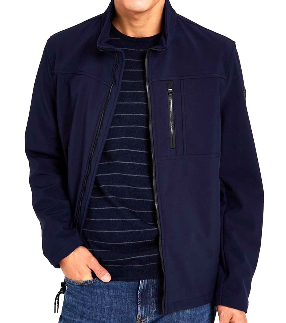 Calvin Klein Navy Blue Soft Shell Jacket for Men Online India at