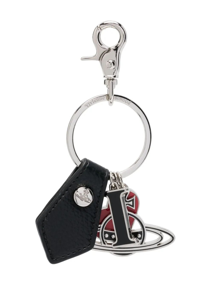 Vivienne Westwood I Love Orb Keyring Accessories In Black