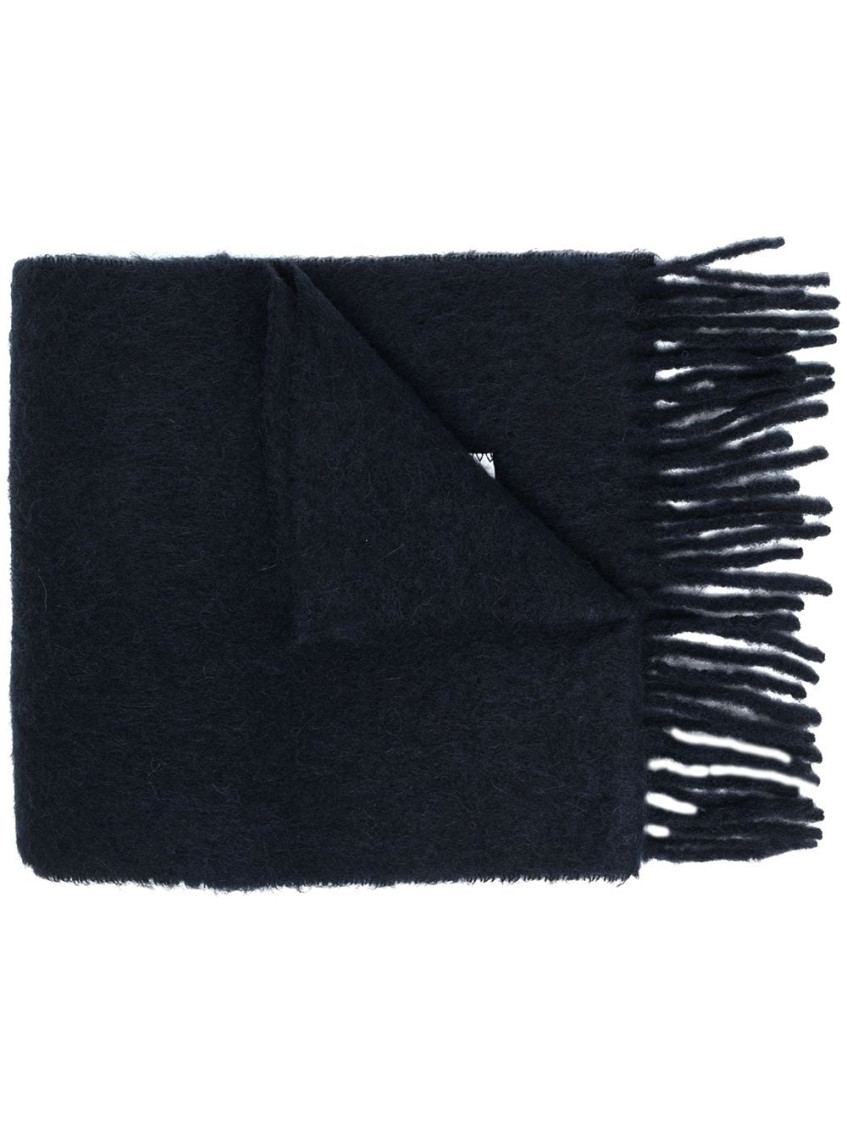 Marni Blue Wool Scarf In Blue