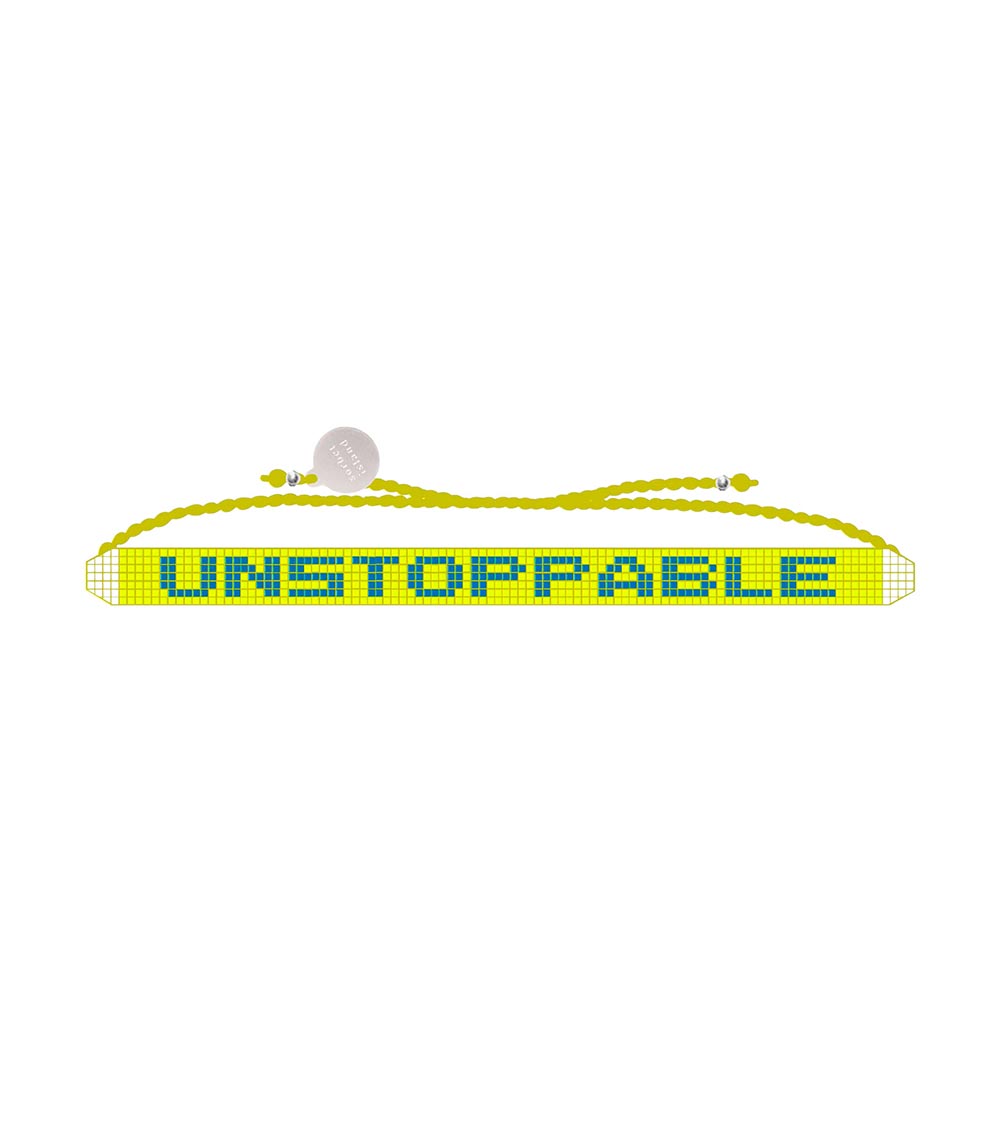 Sorbet Island Lemon Unstoppable Glass Bead Bracelet