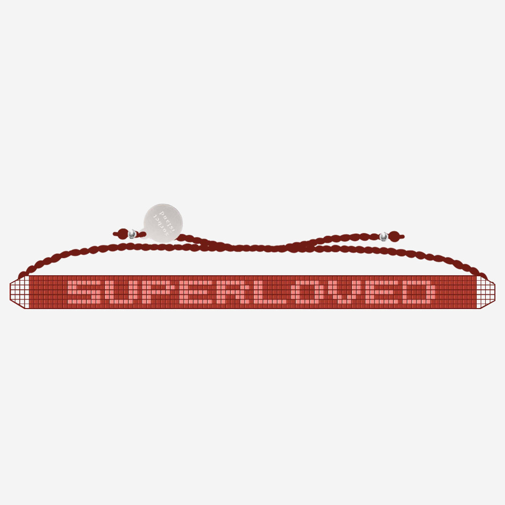 Sorbet Island Red Superloved Glass Bead Bracelet