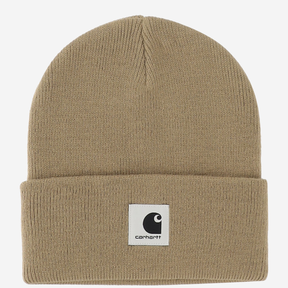 Carhartt Beige Ashley Logo Beanie Hat
