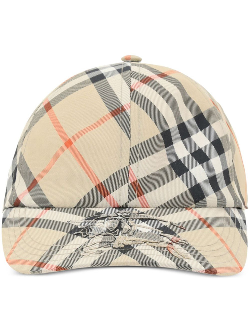Burberry Baseball Cap Check Pattern With Ekd
