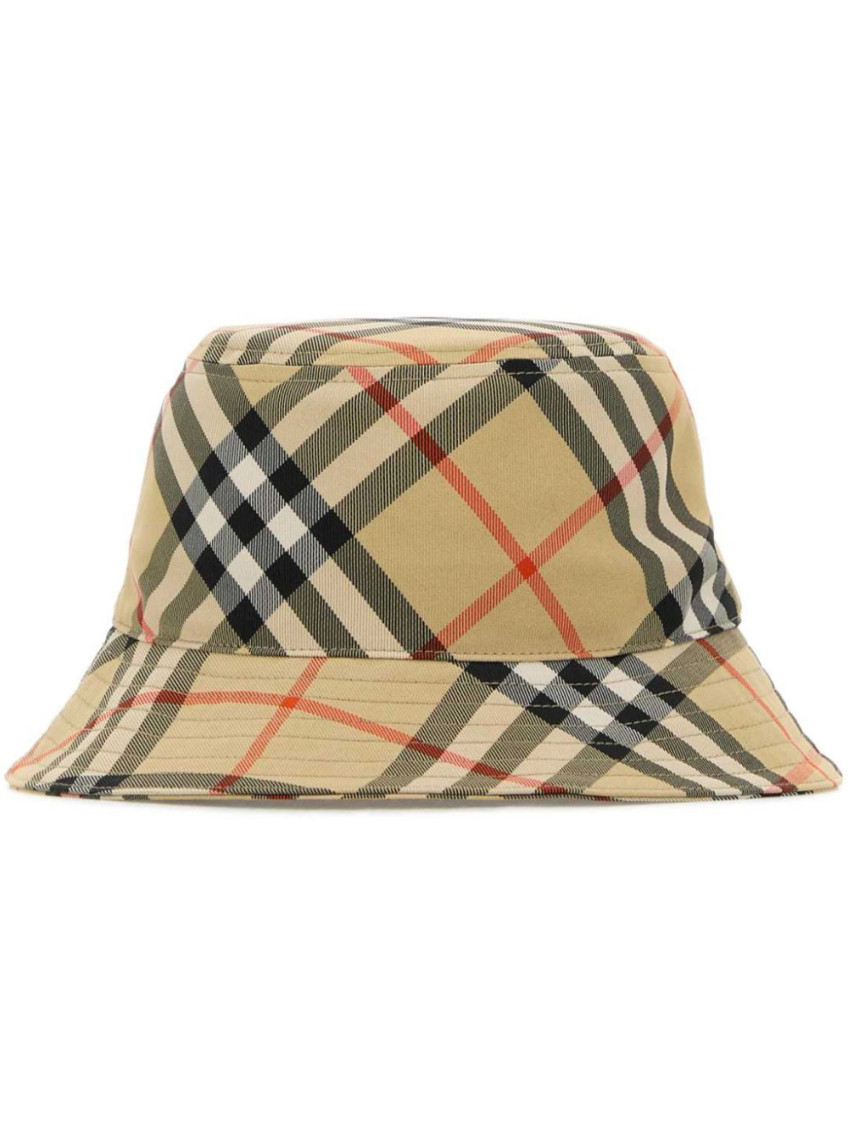 Burberry Beige Check Bucket Hat