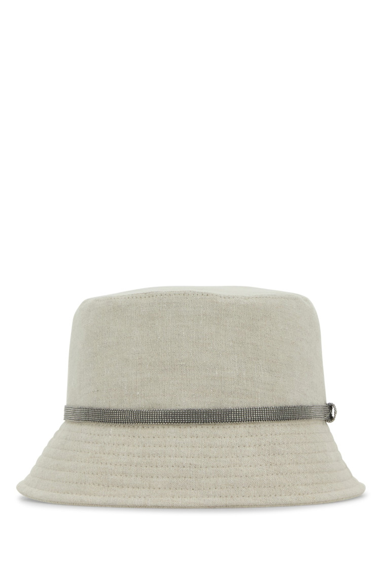 Brunello Cucinelli Beige Monili-embellished Bucket Hat
