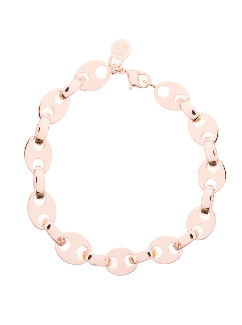 Rabanne Rose Gold Signature Bracelet In Rose Gold