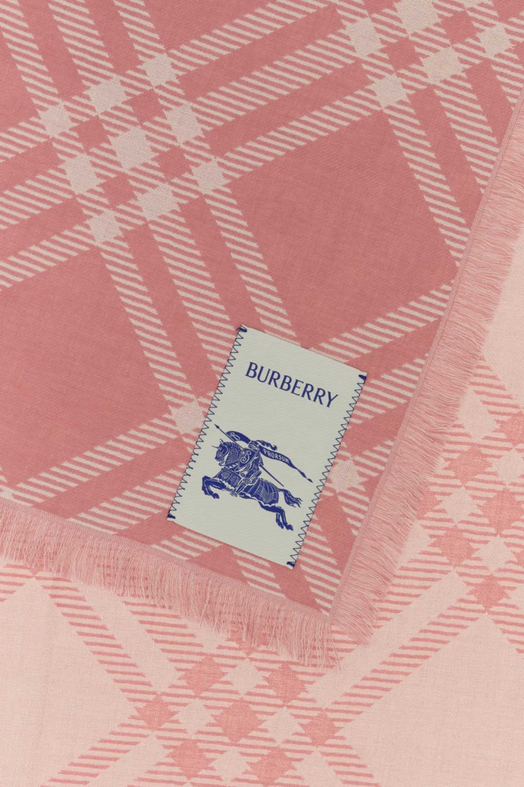 Burberry Pink Checked Scarf for Women Online India at Darveys.com