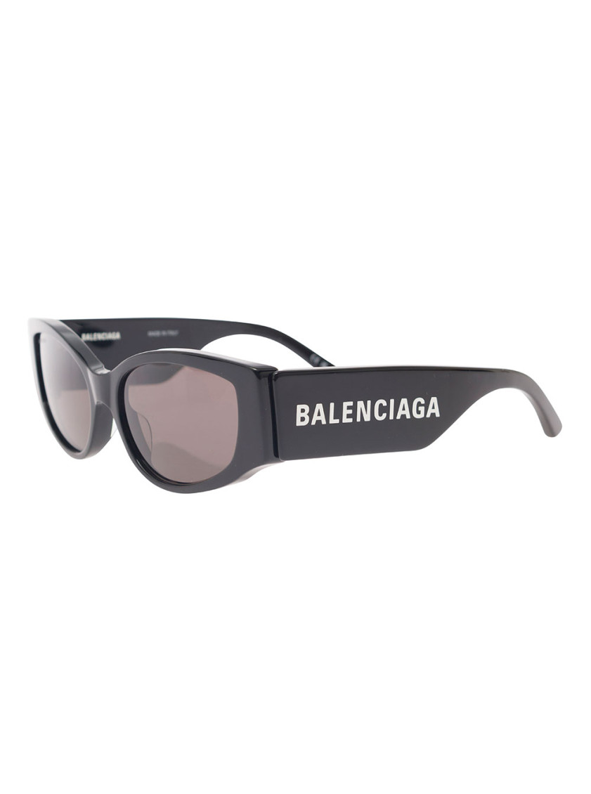 Balenciaga Black Sunglasses With Max D Frame In Acetate Woman In Black