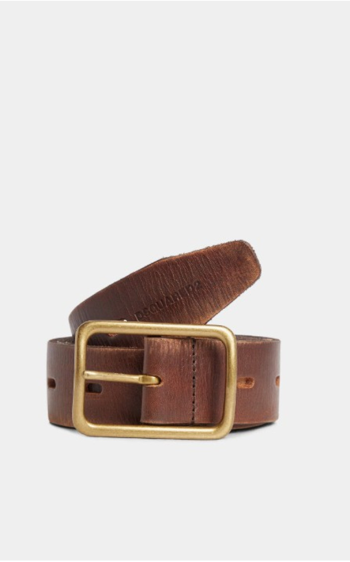 Dsquared2 Adjustable Textured Buckle Belts In Brown
