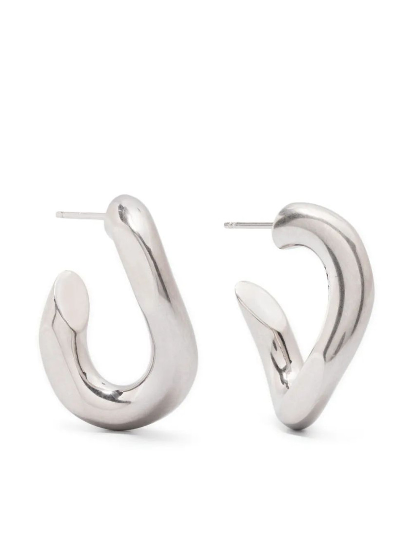Isabel Marant Links Sculpted-hoop Earrings In Metallic