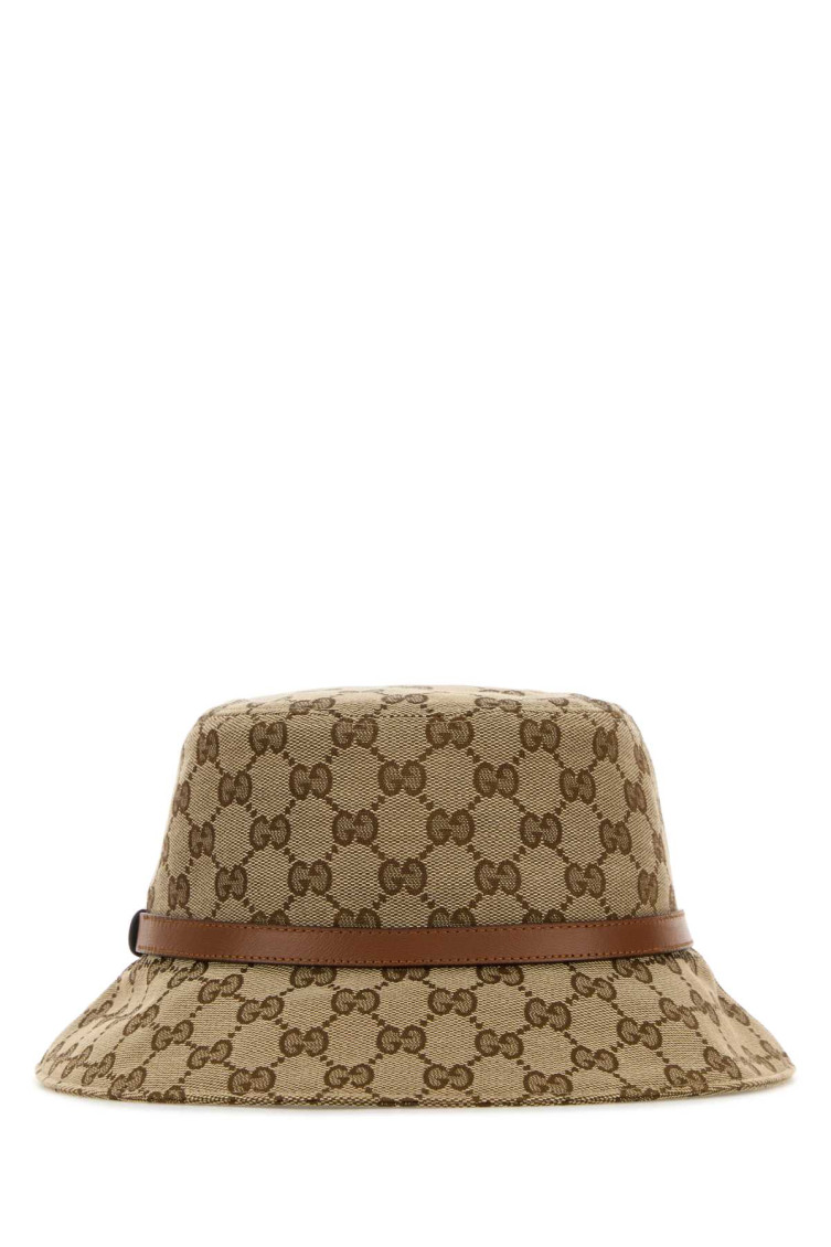 Gucci Women Gg Fabric Bucket Hat In Brown