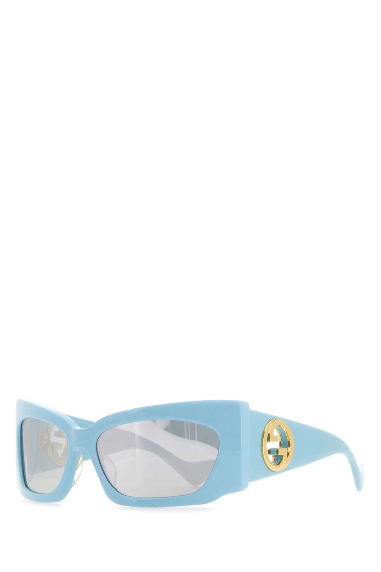 Gucci Women Light-blue Acetate Sunglasses In Blue
