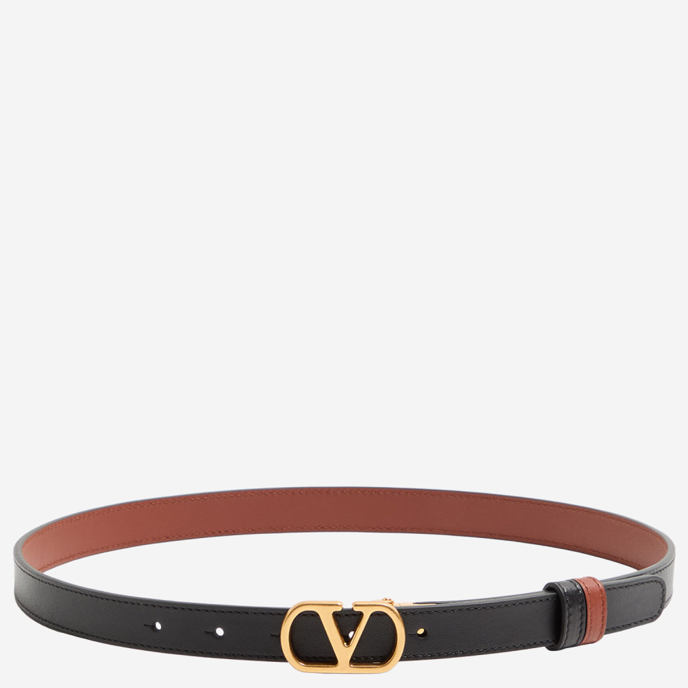 Valentino Garavani Black Calf Leather Bos Taurus Regular Women\'s Belt Valentino Garavani Black Calf Leather Bos Taurus Regular  main image 2