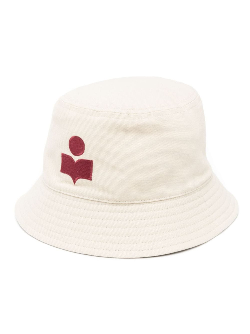 Isabel Marant Haley Cotton Embroidered Bucket Hat In White