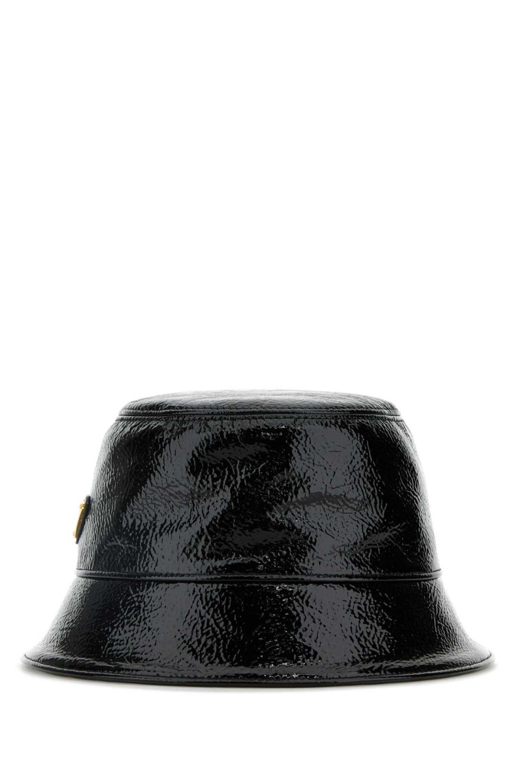Prada Cappello Da Pescatore In Naplak Nero Donna