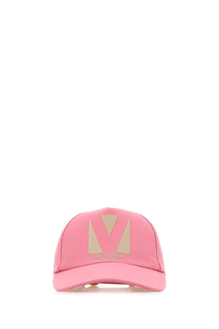 Valentino Pink Cotton Baseball Cap